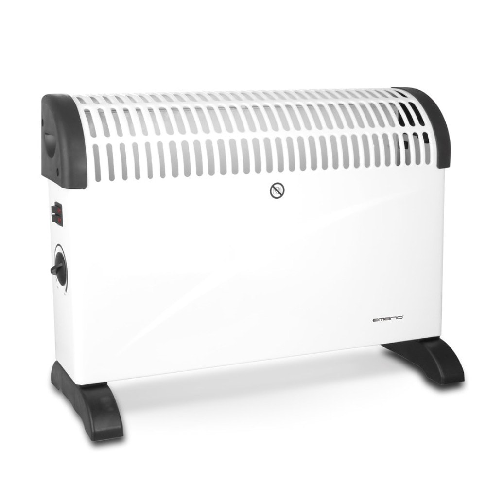 Emerio Konvektorelement 2000 W / Flyttbart elektrisk varmeelement med termostat / Frittstående romvarmer