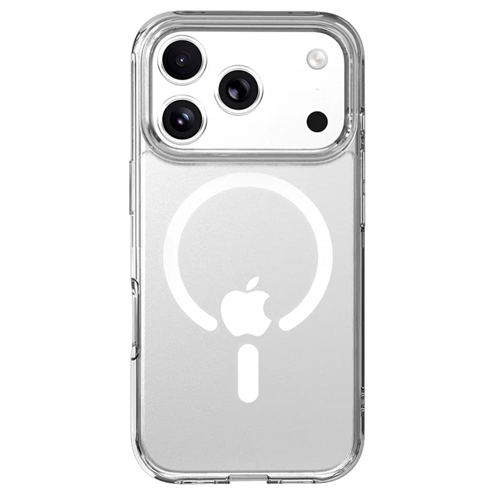 Mutural Ice MagSafe-deksel til iPhone 17 Pro Max / gjennomsiktig mobildeksel med magnetring – Klar