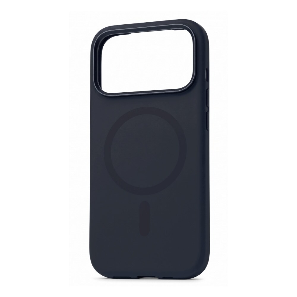 Mutural Pure MagSafe-deksel til iPhone 18 Pro / mobildeksel i silikon med magnetring – Svart