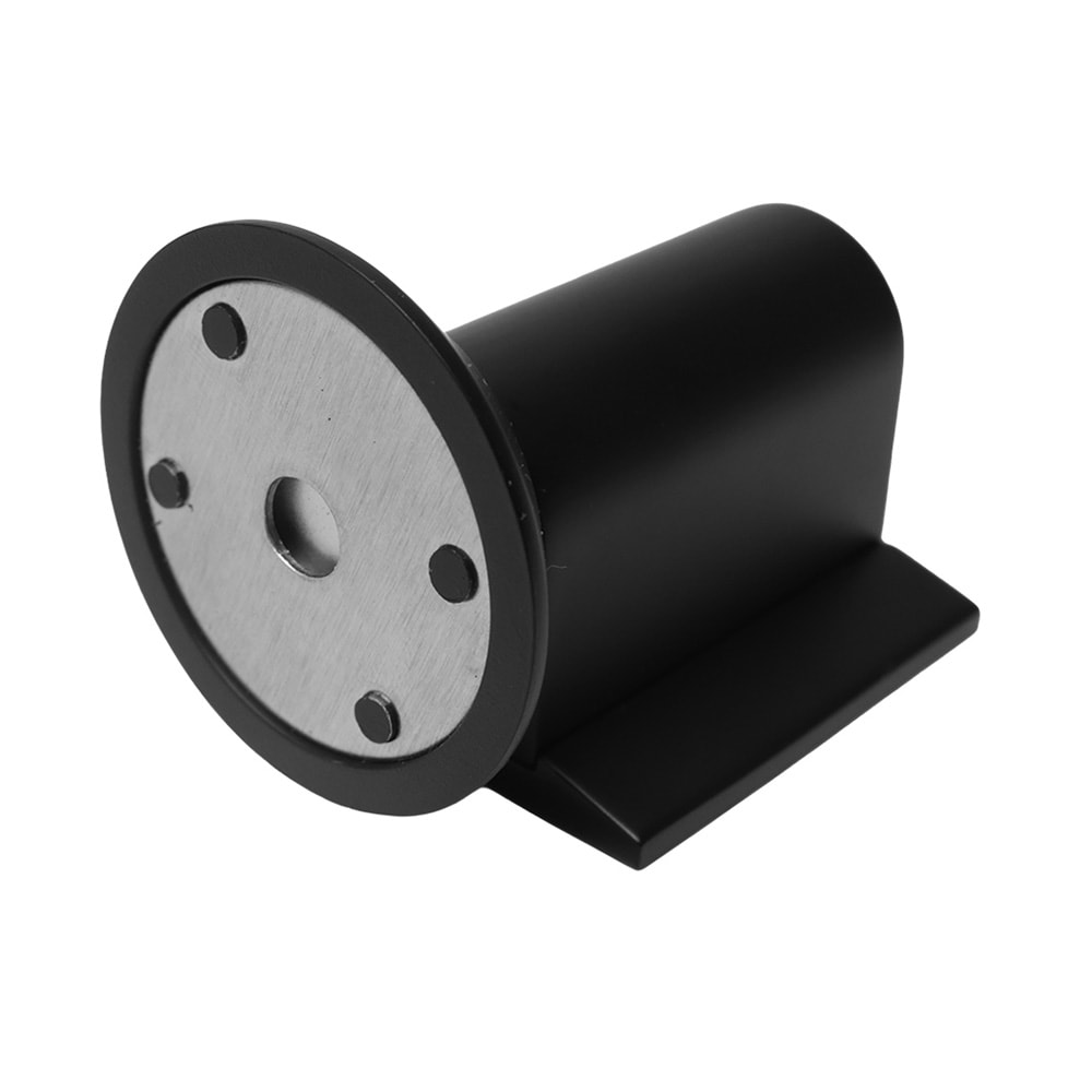 Magnetisk dørstopper / dørholder med tape eller skruemontering – Svart