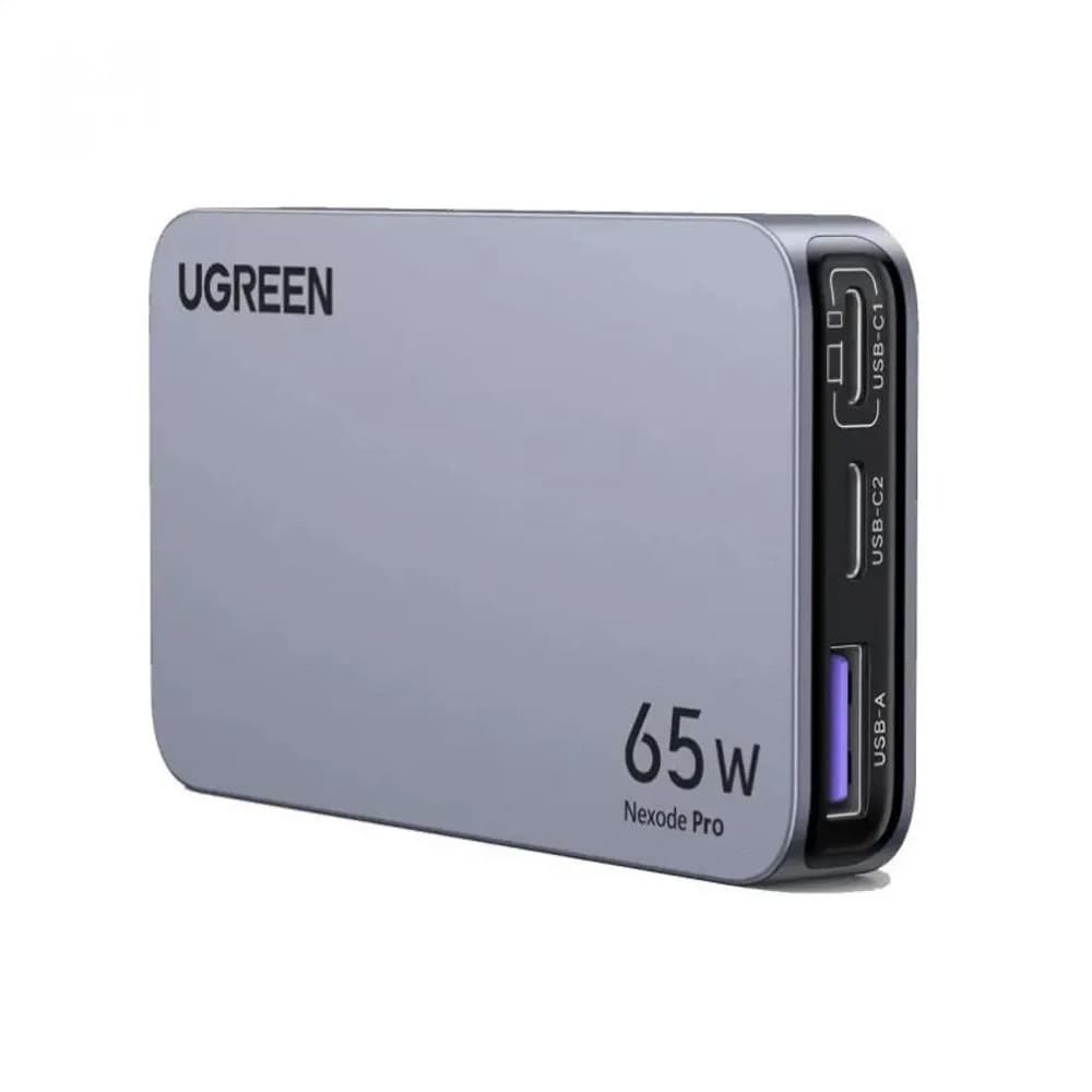 Ugreen Nexode Pro X753 GaN-lader 65 W / ultratynn lader med 2 USB-C-porter og USB-A-port