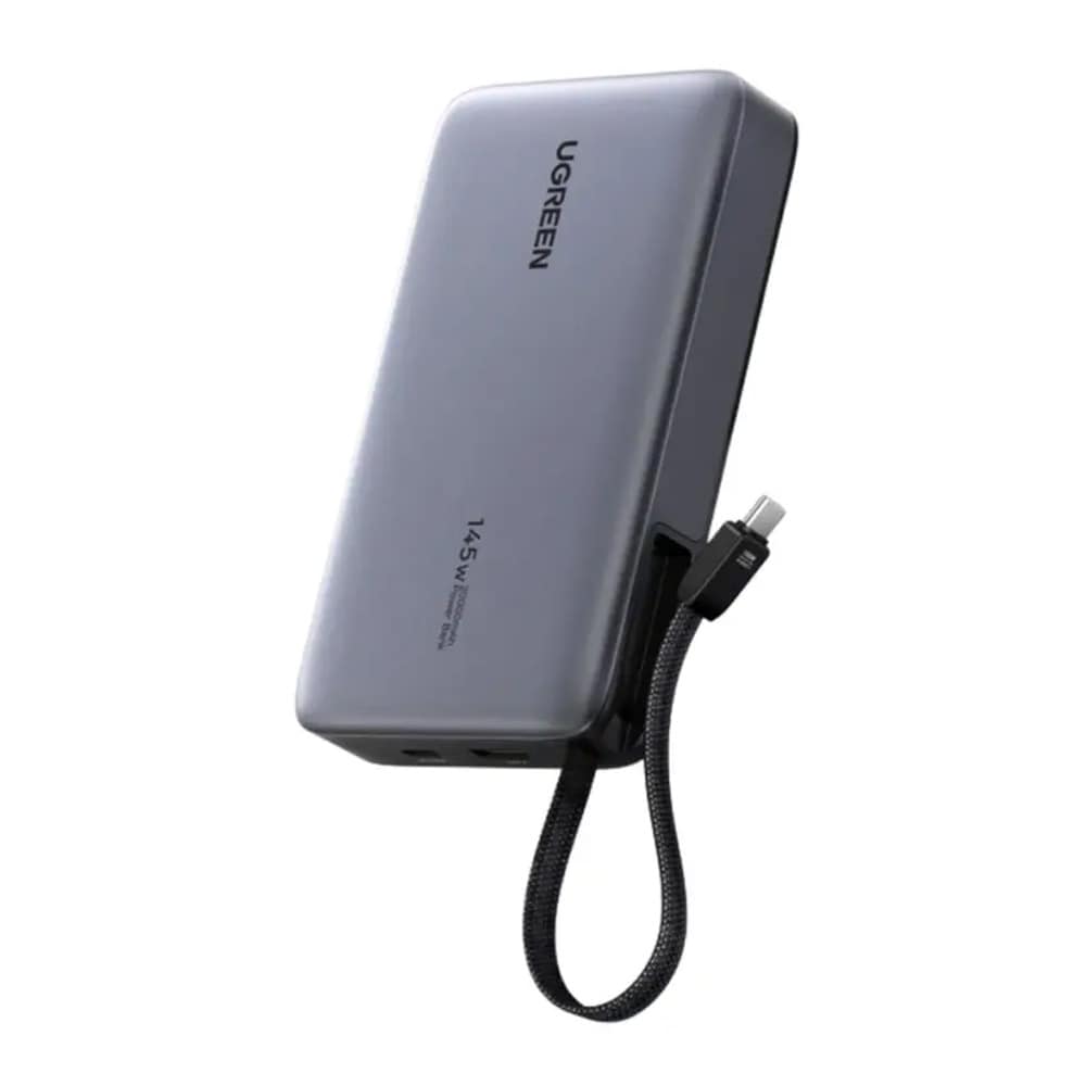 Ugreen PB551 powerbank 20 000 mAh / 145 W hurtiglader med integrert USB-C-kabel
