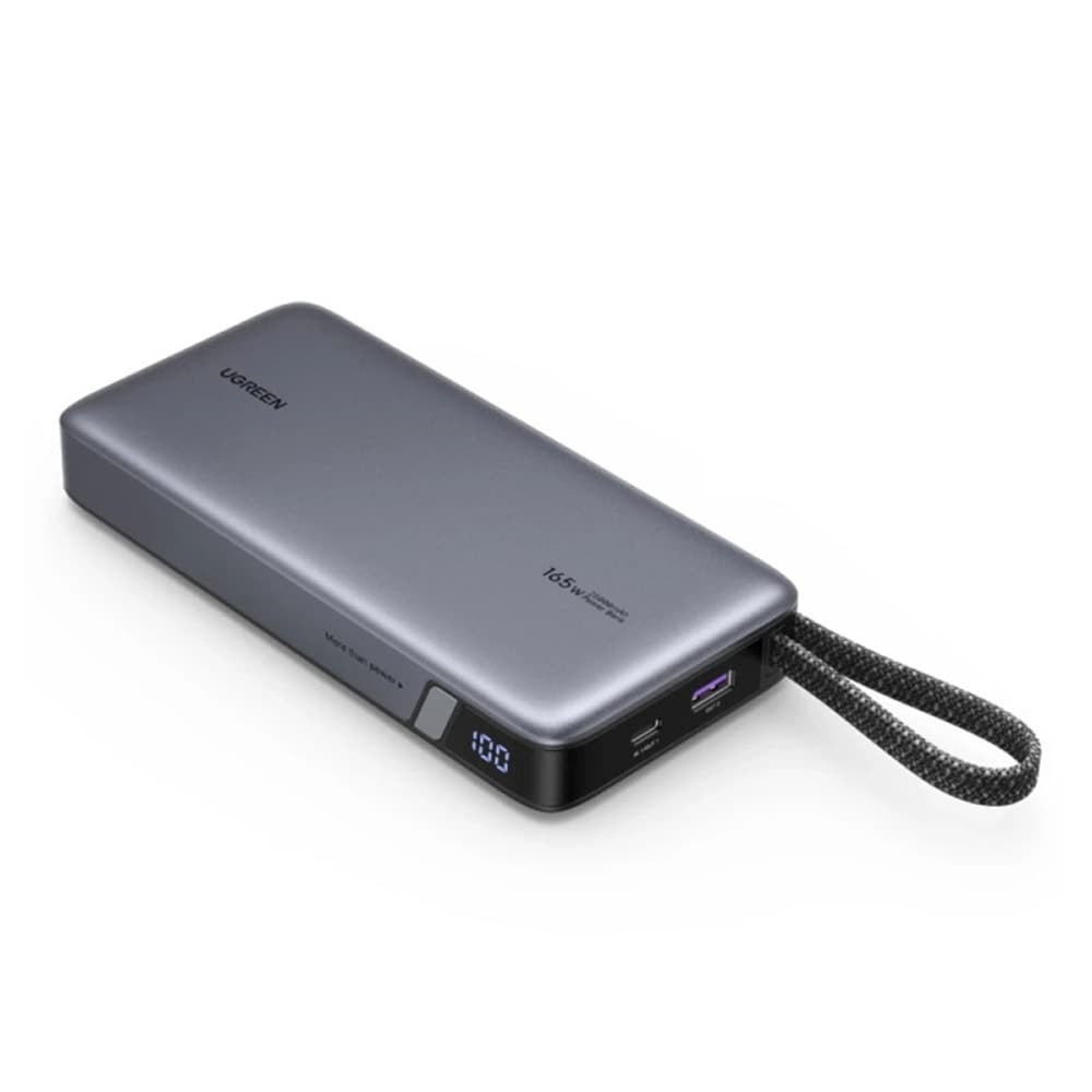 Ugreen Nexode PB552 powerbank 25 000 mAh / 165 W hurtiglader med 2 integrerte USB-C-kabler