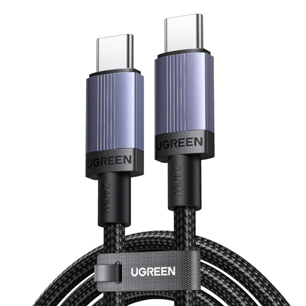 Ugreen L532 USB-C-kabel 240 W, 1 m – Grå / PD 3.1-ladekabel til bærbar PC / USB-C-datakabel