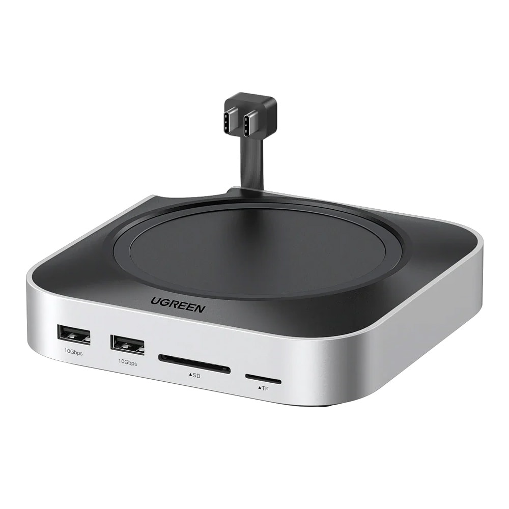 Ugreen CM841 til Apple Mac Mini M4 / 11-i-1 USB-C-dokkingstasjon / NVMe-hub for Mac mini