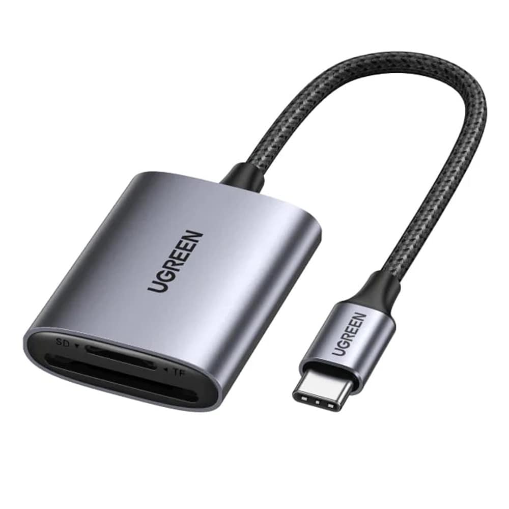 Ugreen CM401 USB-C-kortleser for SD- og microSD-kort / USB-C-minnekortleser / SD-kortadapter