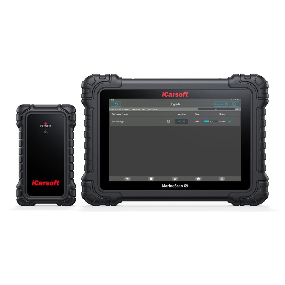 iCarsoft MarineScan X9 / Maritim diagnoseskanner / Diagnostiseringsverktøy for vannscootere og båtmotorer