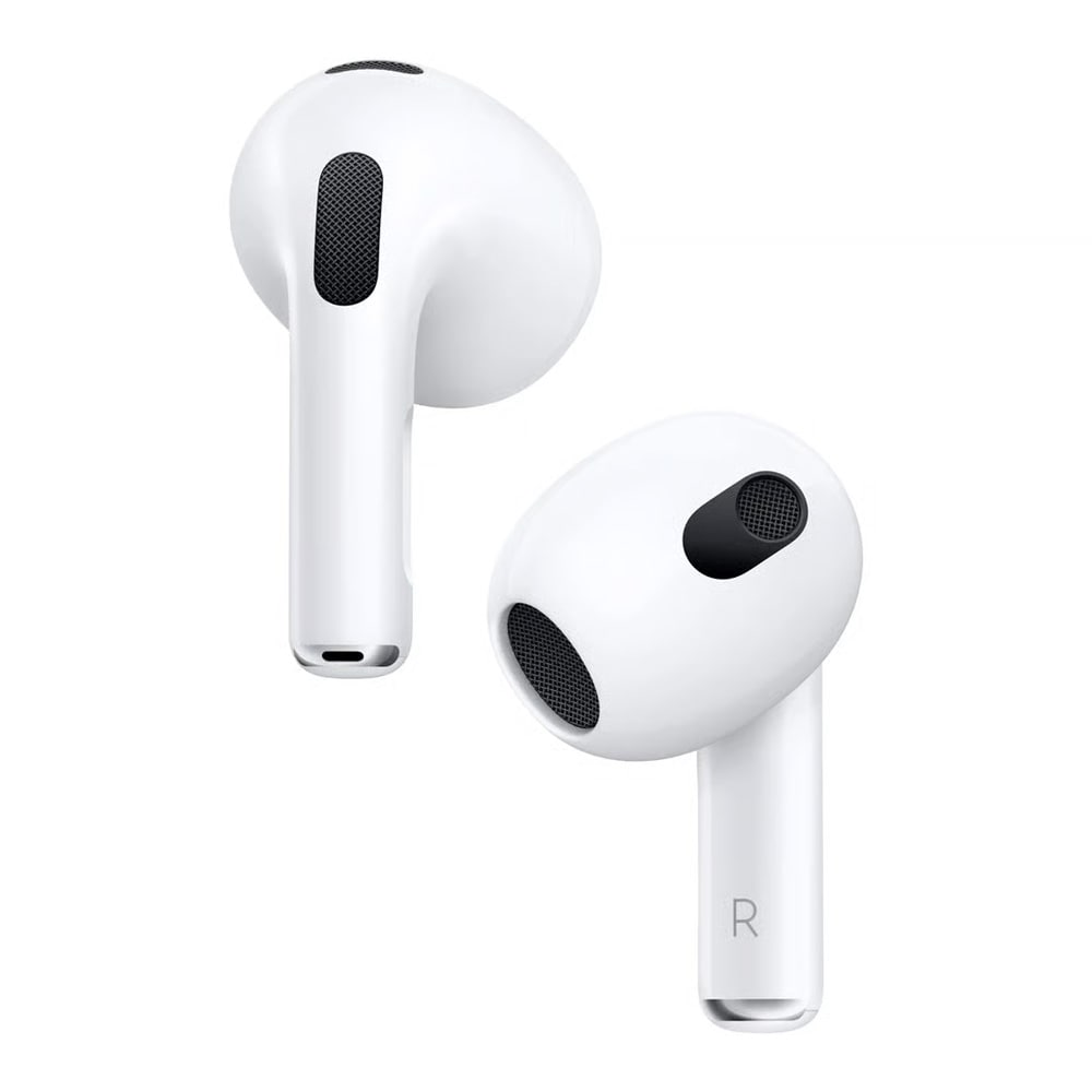 Apple AirPods 3 / trådløse ørepropper med MagSafe-ladeetui og romlig lyd – Hvit