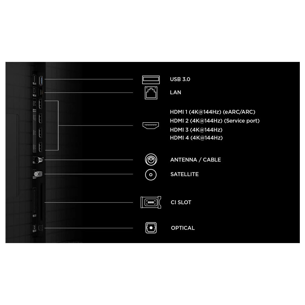 TCL 55" C8L 4K SQD Mini-LED Google TV / 55-tommers QLED-TV / 4K-TV med Mini-LED-skjerm