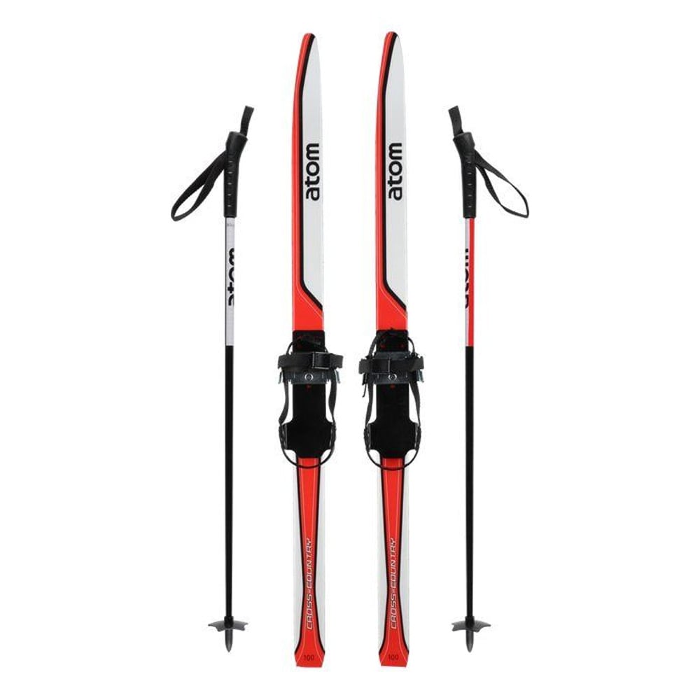 Skisett for barn / Barneski 100 cm / Ski med staver og bindinger