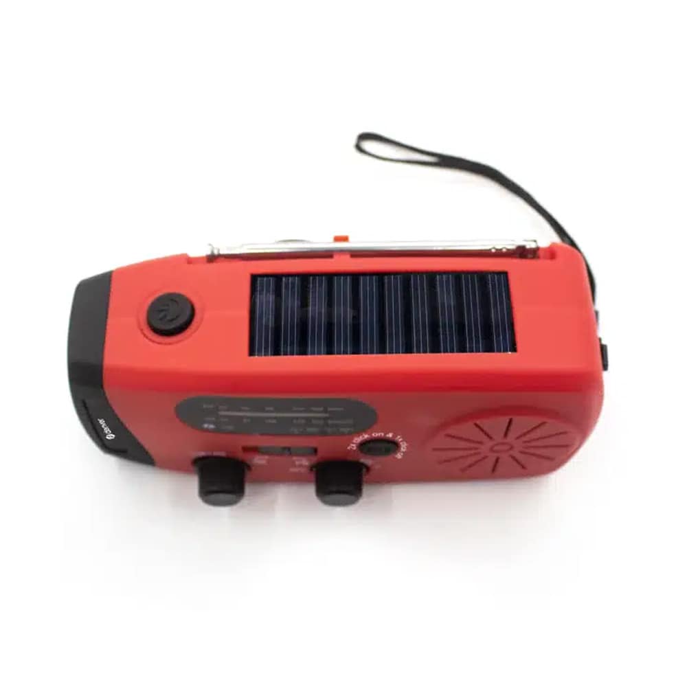 Denver SCR-2007 håndsveivradio med solcellelading / Nødradio med SOS / 2000 mAh powerbank