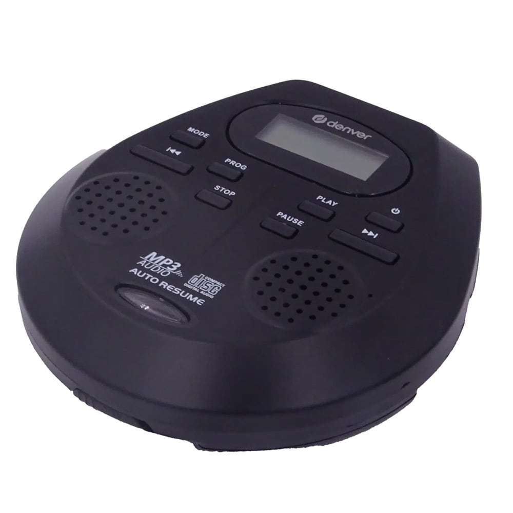 Denver DMP-395B Bærbar CD-spiller med MP3-avspilling / MP3-CD-spiller / Discman med høyttalere