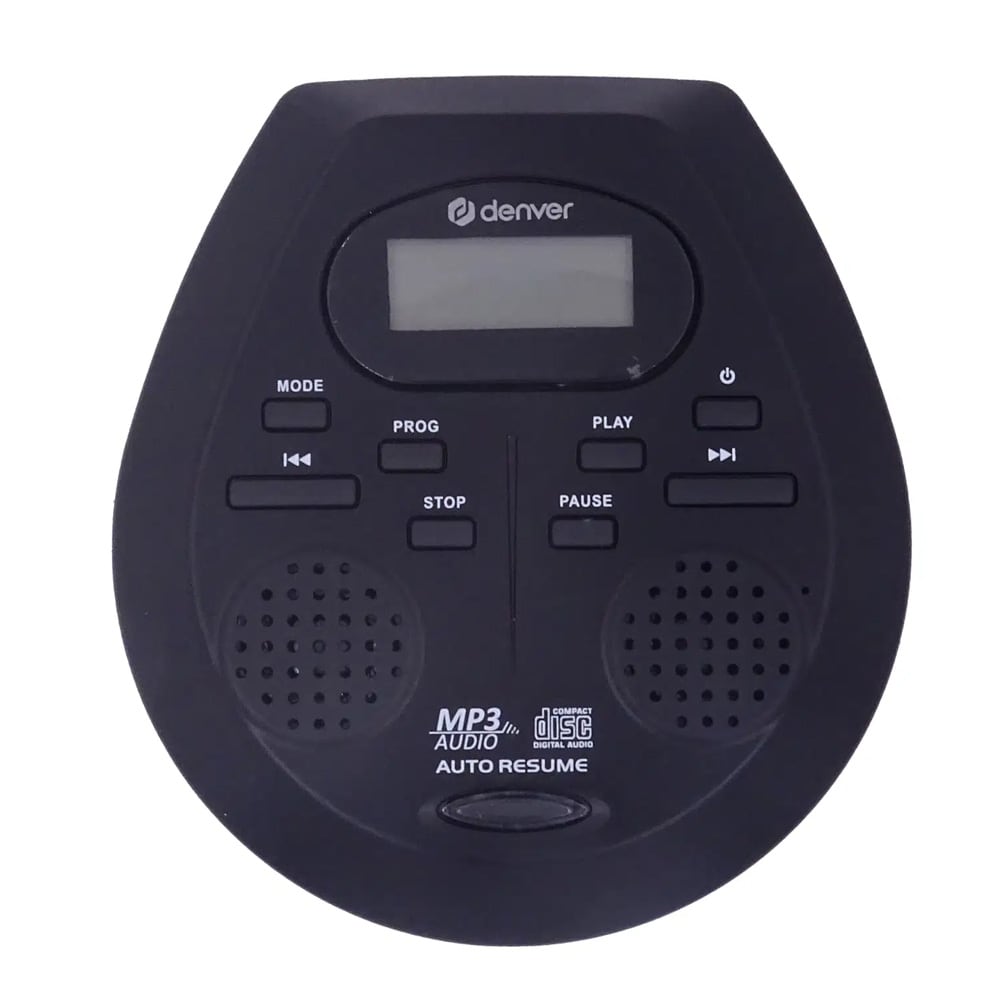 Denver DMP-395B Bærbar CD-spiller med MP3-avspilling / MP3-CD-spiller / Discman med høyttalere