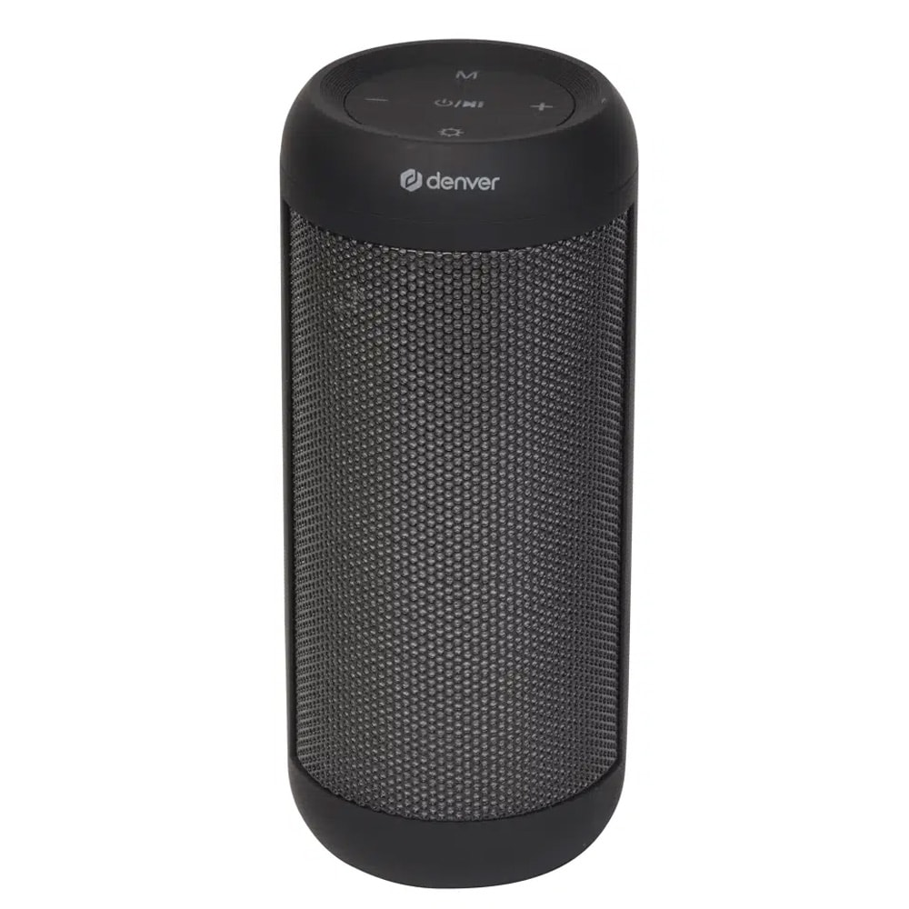 Denver BTL-63 Bluetooth-høyttaler med LED / Bærbar høyttaler / TWS-høyttaler med lyseffekter