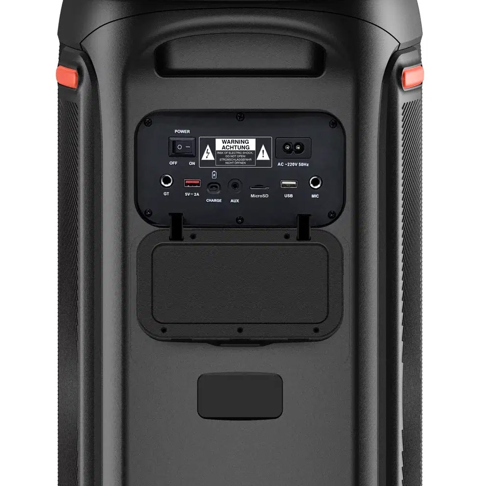 Denver BPS-470 festhøyttaler med mikrofon og fjernkontroll / 200 W RMS / Bluetooth-høyttaler