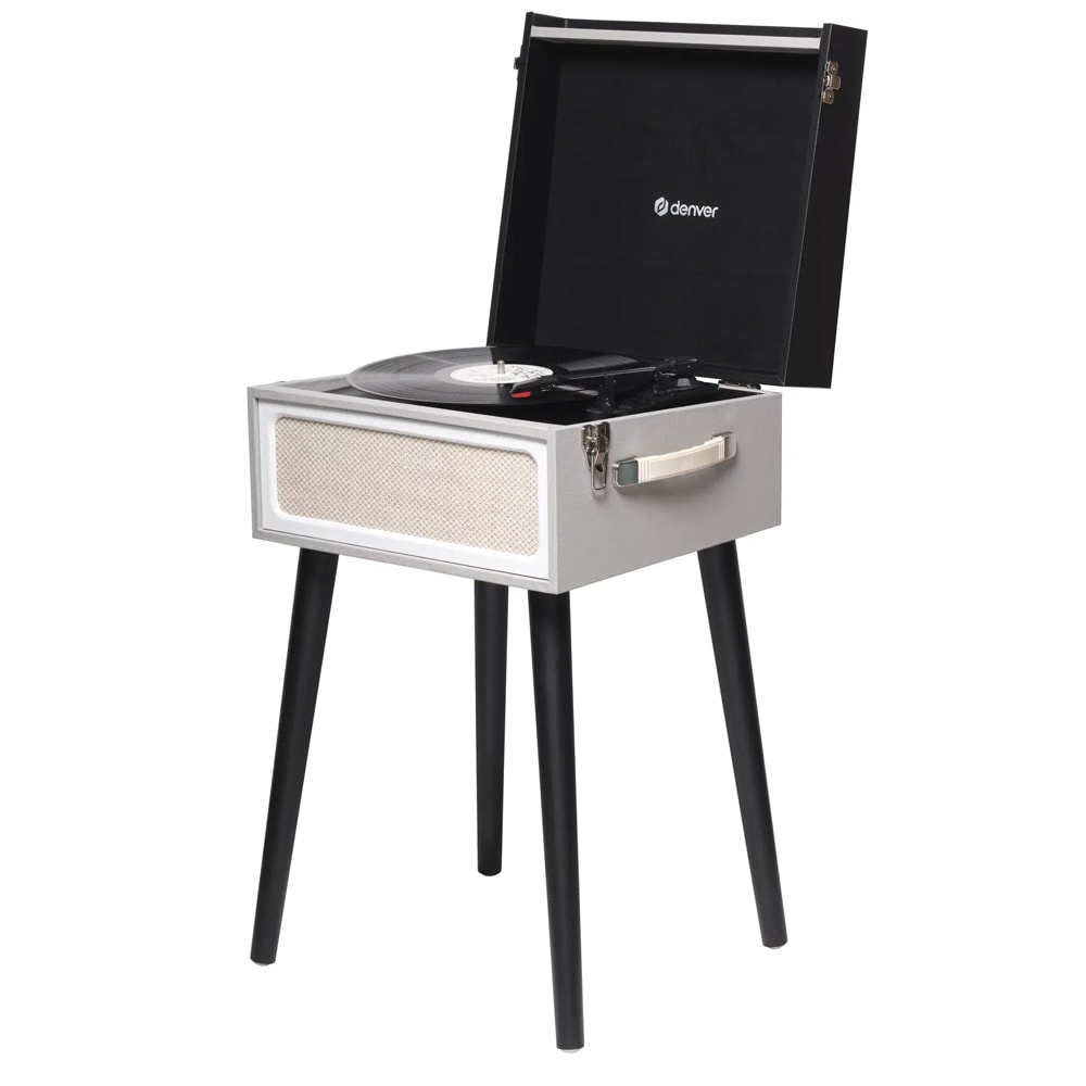 Denver VPR-250 vinylspiller med FM-radio, Bluetooth og MP3 / Platespiller / Retro vinylspiller
