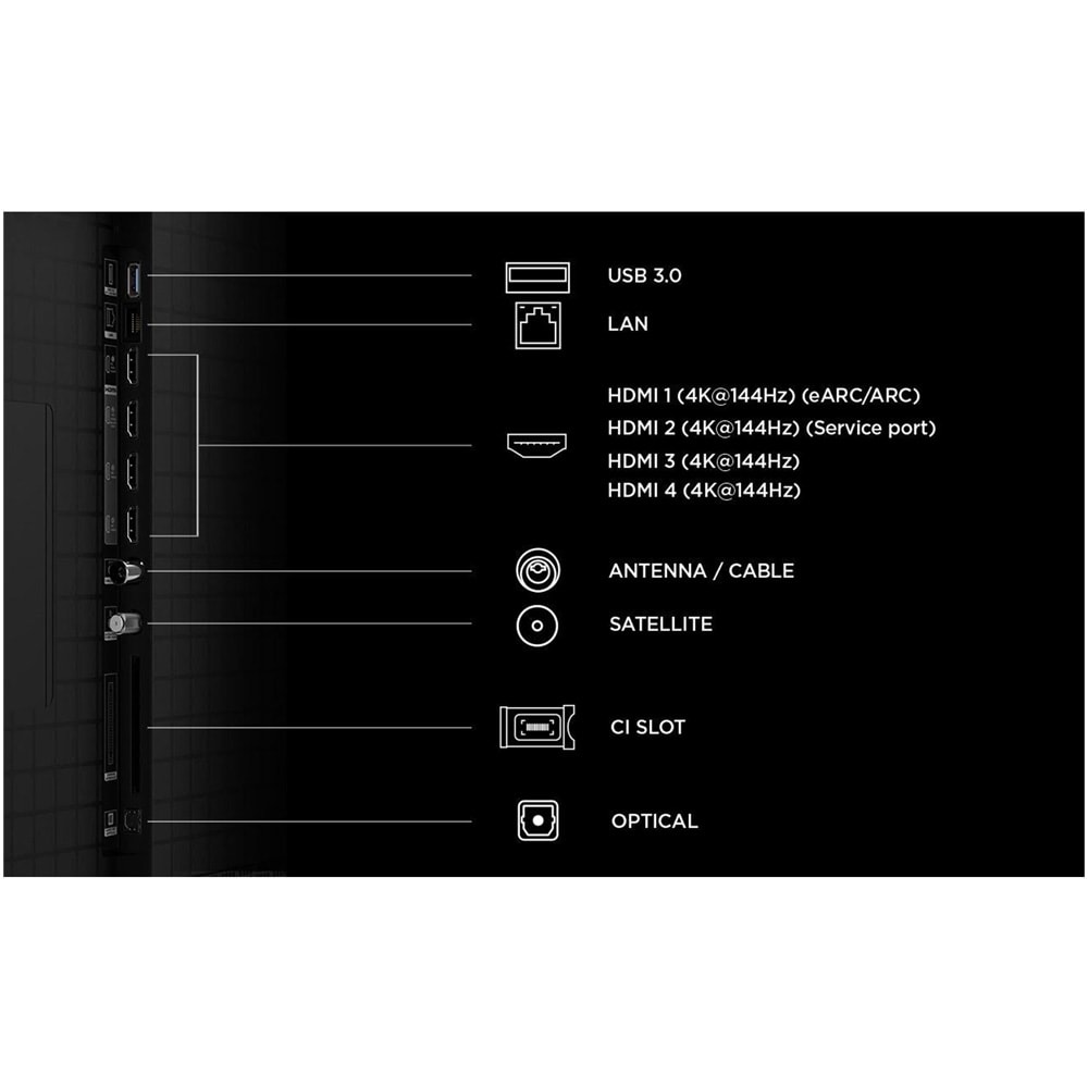 TCL 65" C8L 4K SQD Mini-LED Google TV / Smart-TV med 144 Hz / QLED-TV for film og spill