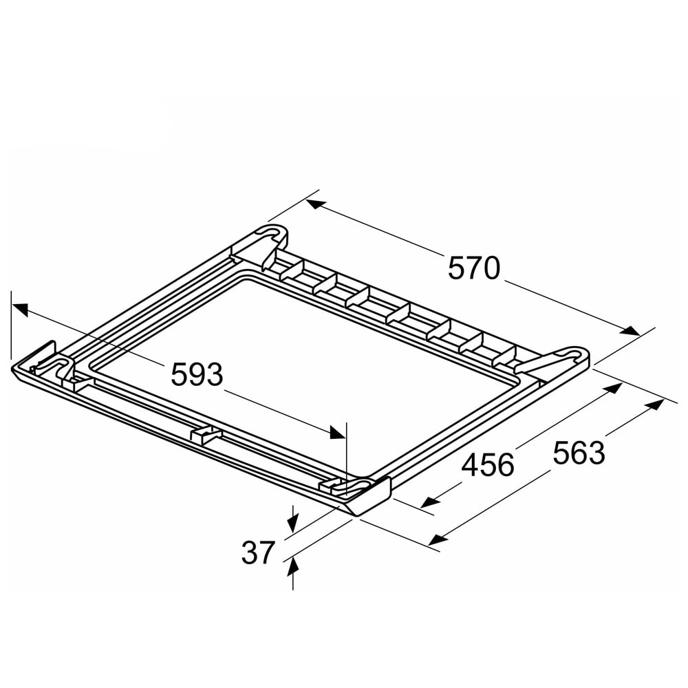 Bosch WTZ27510 Stablesett for vaskemaskin og tørketrommel / Monteringsramme / Stablesett