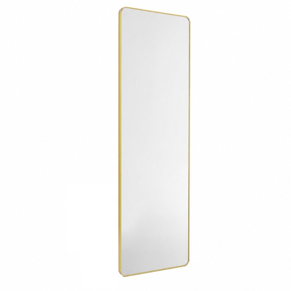 Helkroppsspegel med splitterskyddat glas 120x40 cm - Guld