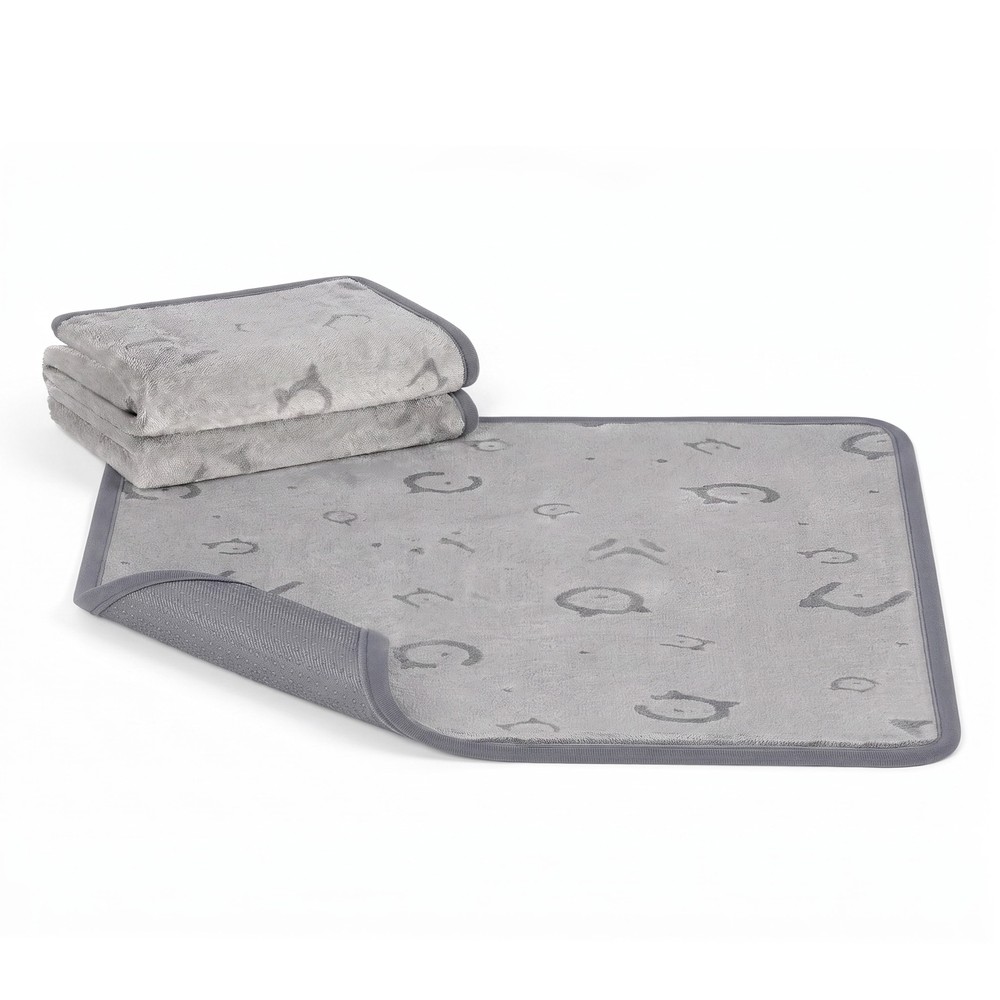 Tvättbara underlägg för husdjur 61x46 cm 2-pack - Grå