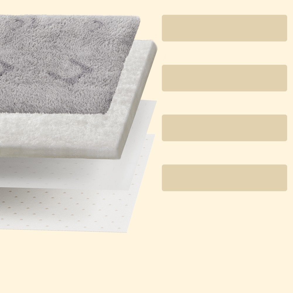 Tvättbara underlägg för husdjur 61x46 cm 2-pack - Grå