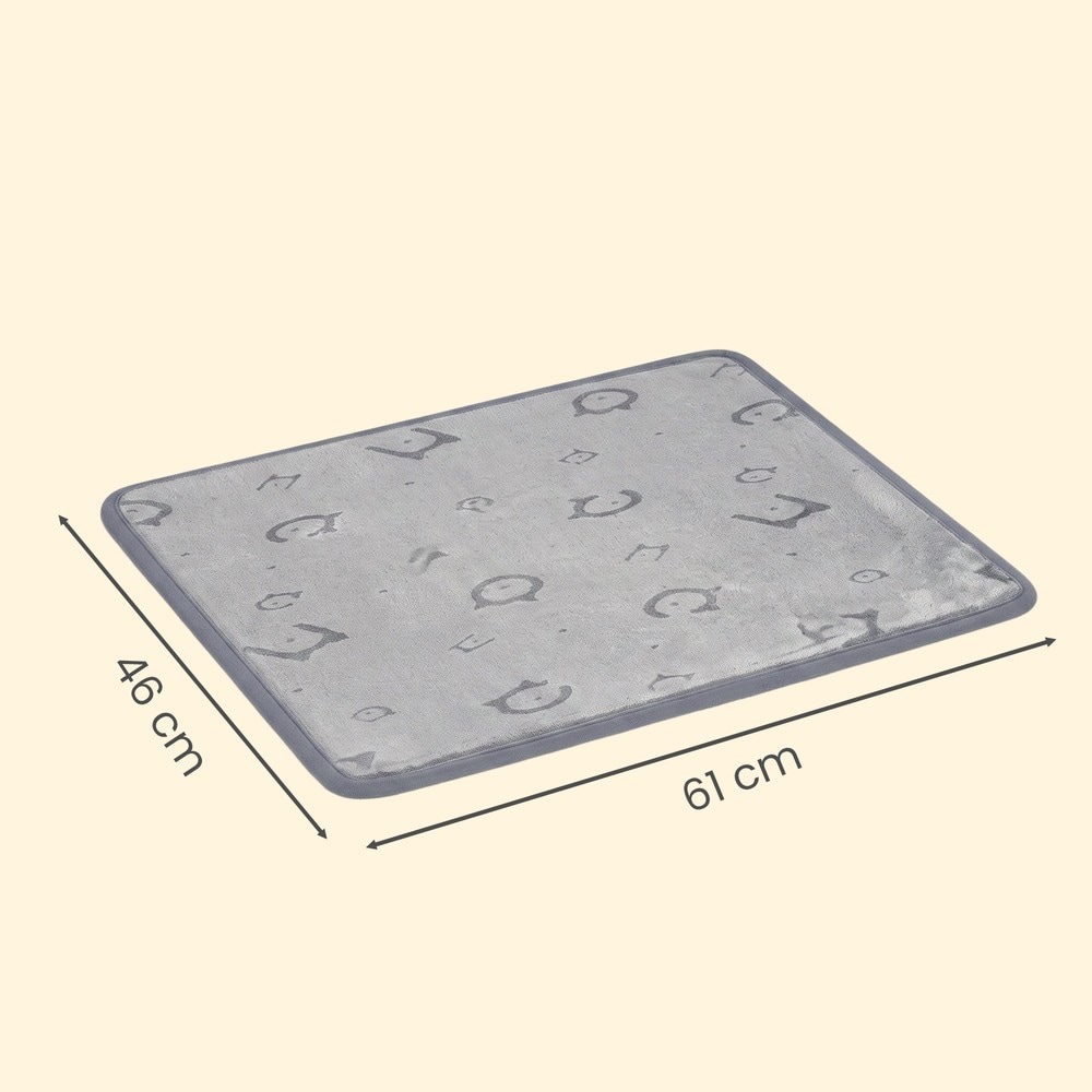 Tvättbara underlägg för husdjur 61x46 cm 2-pack - Grå
