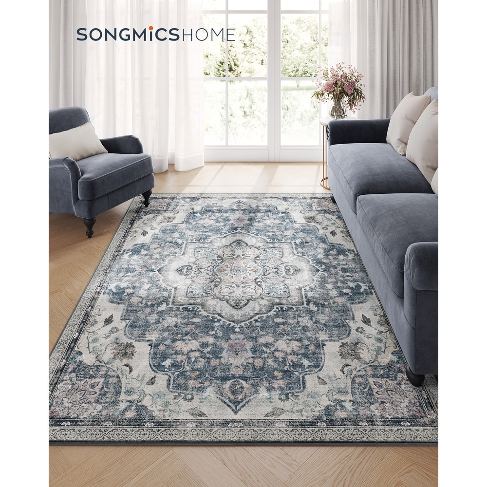Halkfri matta i vintagestil 140x200 cm - Grå
