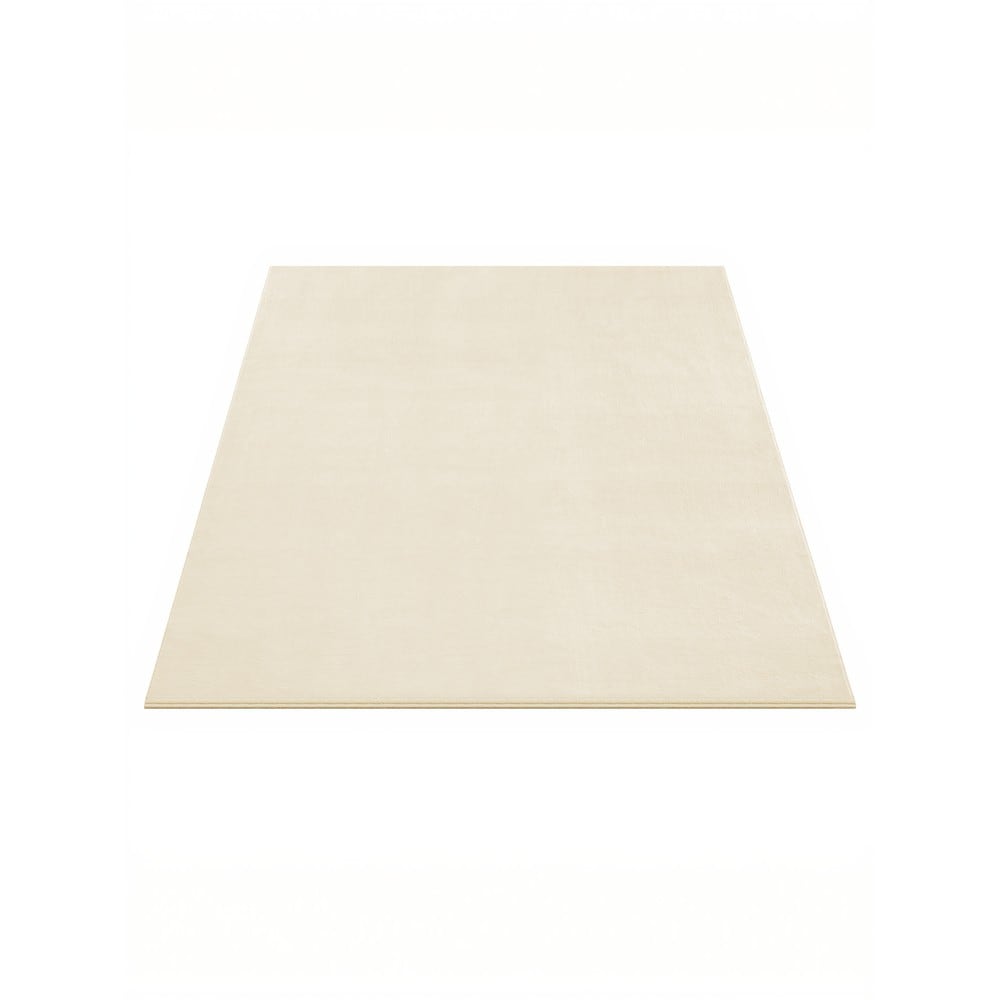 Enfärgad matta halkfri tvättbar 120x170 cm - Beige