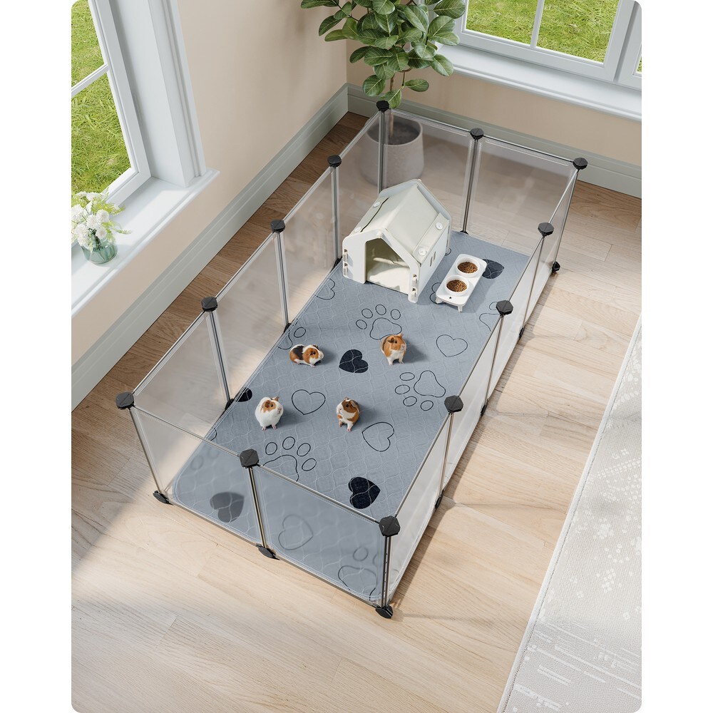 Vaskbare underlag for kjæledyr, 122 x 61 cm, 2-pakning – Grå / Valpematter / Tisseunderlag for hunder