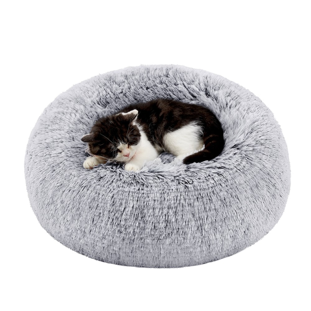 Rund hundeseng og katteseng 40 cm / Vaskbar dyreseng / Hundepute med uttakbar midtdel