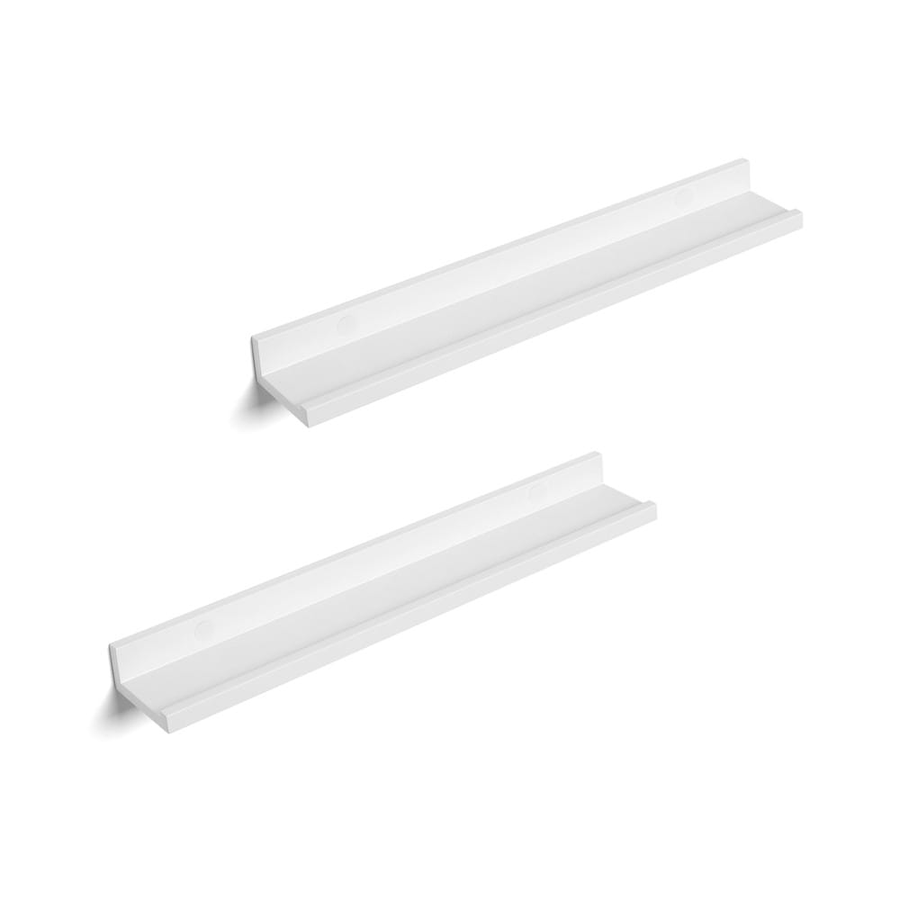 Hengende vegghyller til bilder og bøker, 60 cm, 2-pakning – Hvit / Bilderammer / Bilderhyller