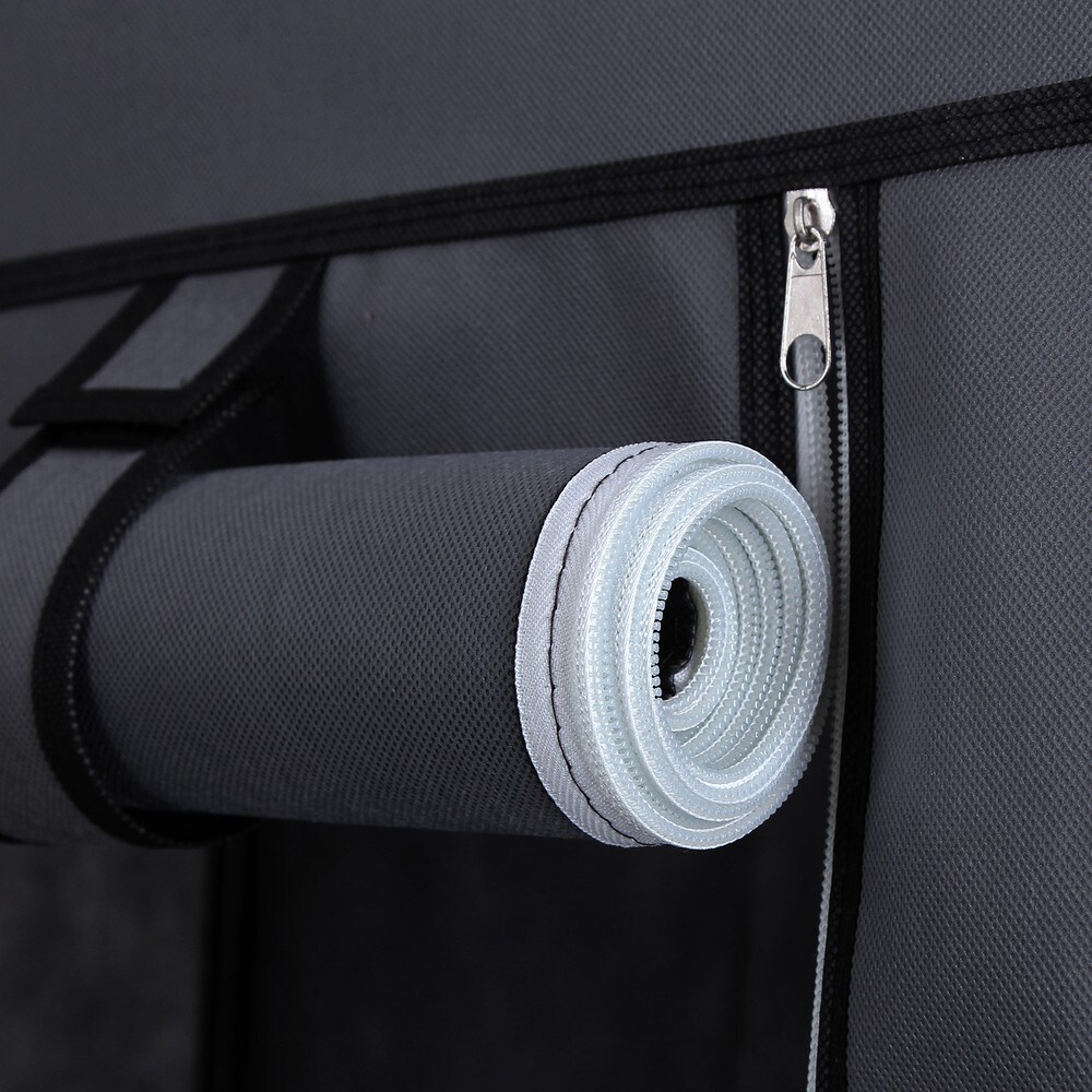 Klesskap med klesstang og hyller 110x45x175 cm – Grå / Klesskap / Klesoppbevaring