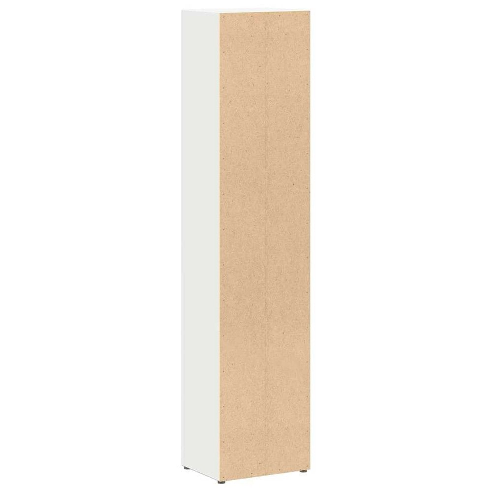 2 stk CD-hyller 21×16×93,5 cm / mediehyller for CD, DVD og Blu-ray – Hvit