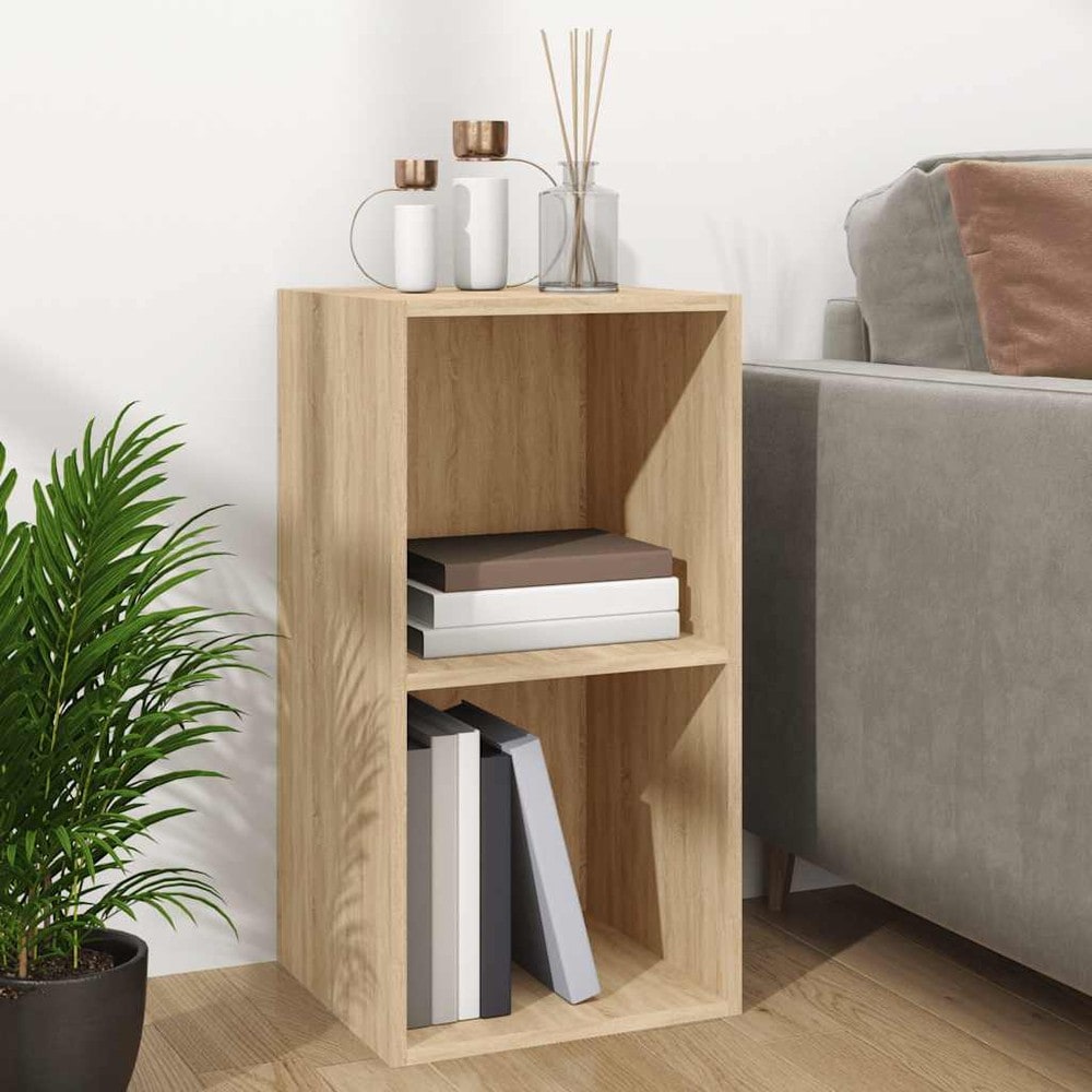 Oppbevaringsboks for LP-plater 71x34x36 cm – Sonoma-eik / Vinylhylle / Plateoppbevaring