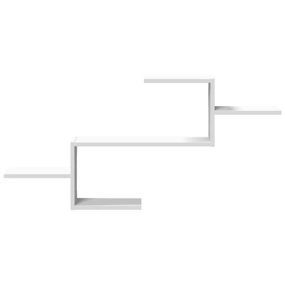 Vegghylle 104×15×49 cm / vegghengt hylle / hylle for veggmontering – Hvit