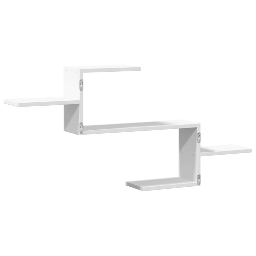 Vegghylle 104×15×49 cm / vegghengt hylle / hylle for veggmontering – Hvit