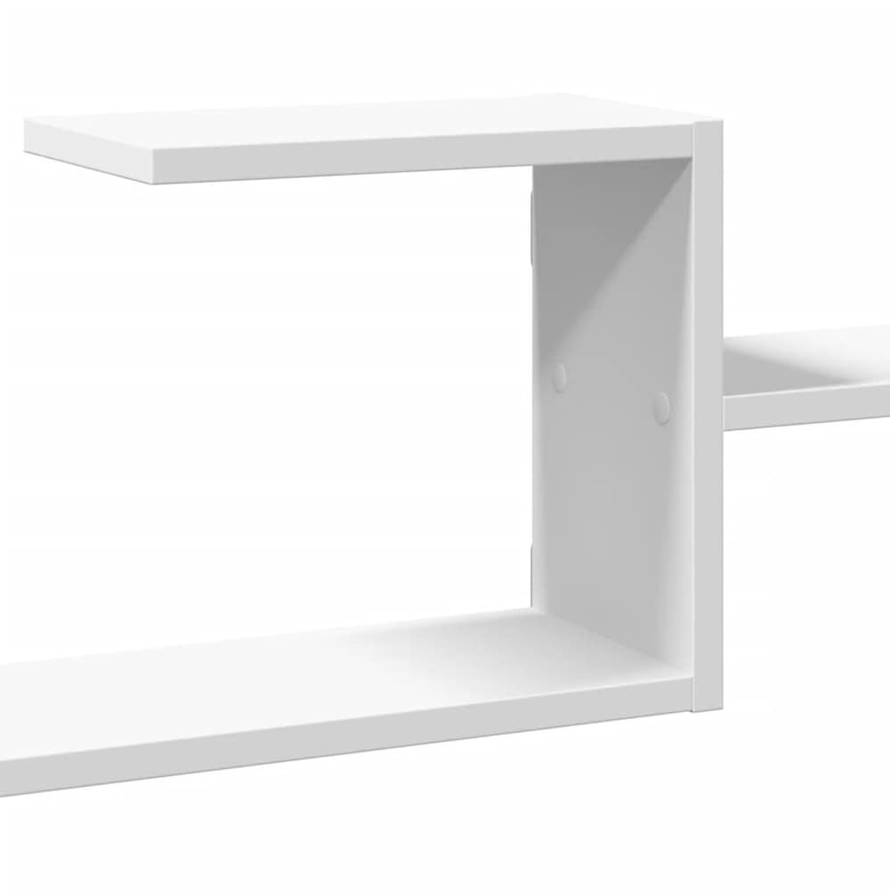 Vegghylle 104×15×49 cm / vegghengt hylle / hylle for veggmontering – Hvit