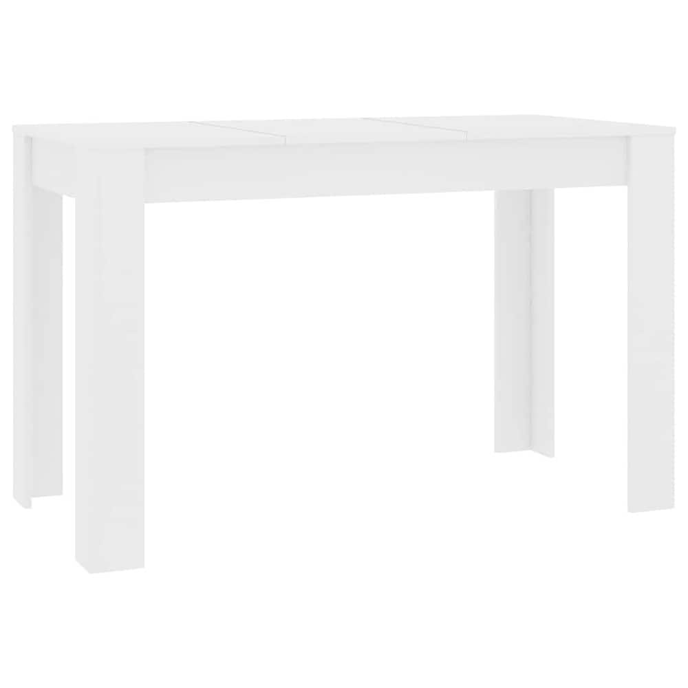 Spisebord 120×60×76 cm / kjøkkenbord / rektangulært spisebord – Hvit