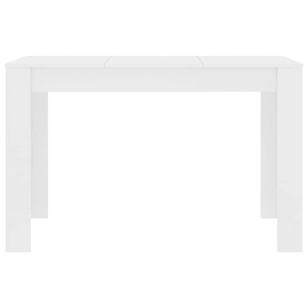 Spisebord 120×60×76 cm / kjøkkenbord / rektangulært spisebord – Hvit