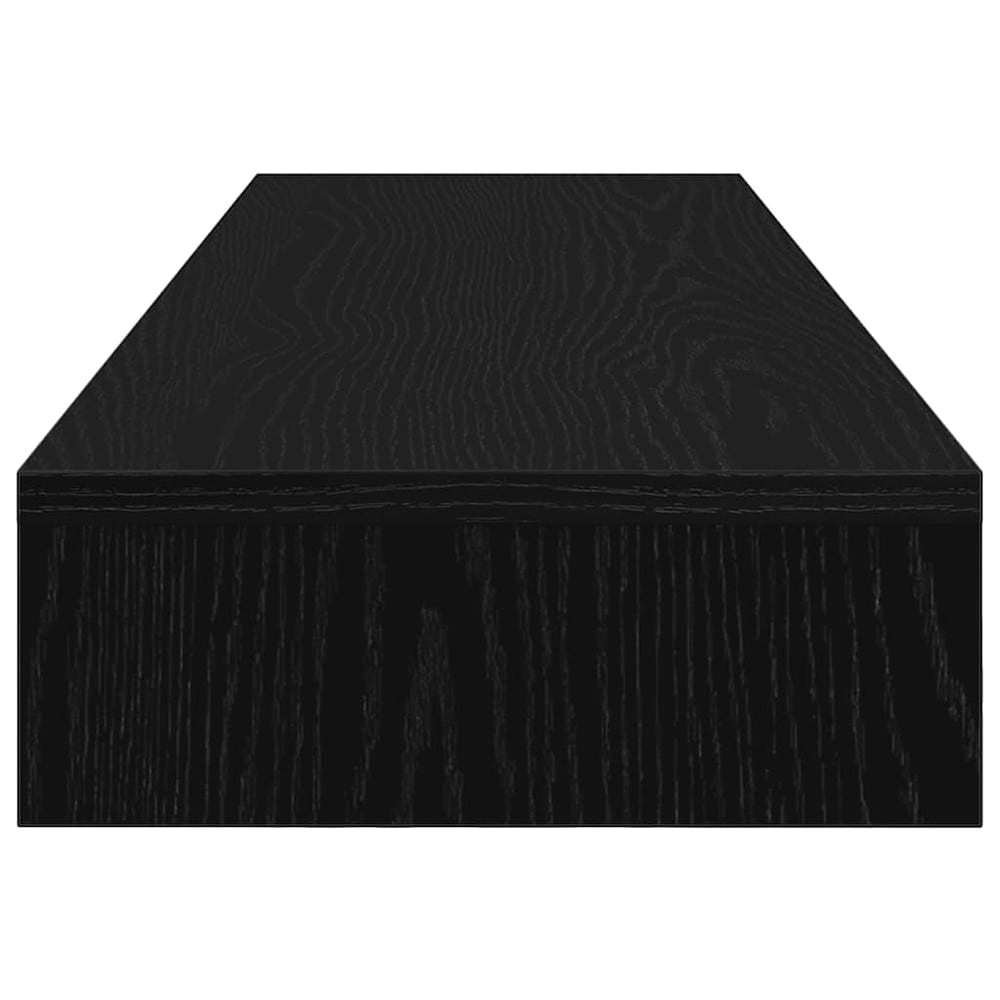 Skjermstativ 100×27×10 cm / monitorstativ for 2 skjermer / skjermhever med oppbevaring – Svart