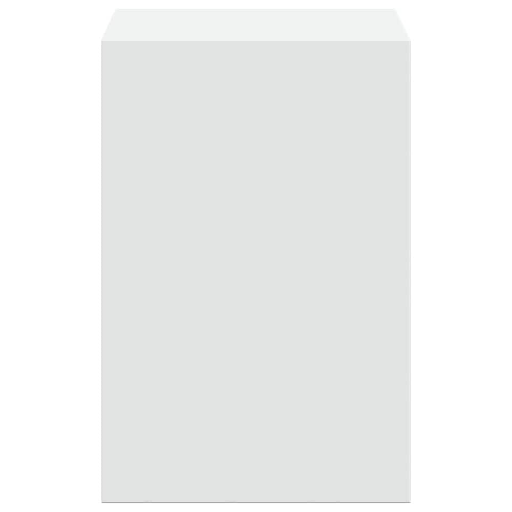 Skjermstativ 80×20×30 cm / monitorstativ med oppbevaring / skjermhever med hylle – Hvit