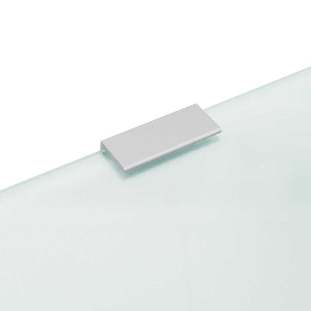 Urinalvegg 90×40 cm / skillevegg i herdet glass / innsynsskjerming – Halvtransparent