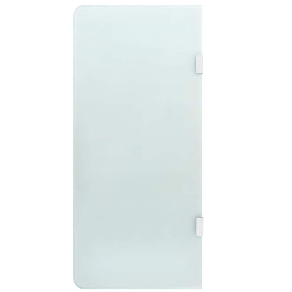 Urinalvegg 90×40 cm / skillevegg i herdet glass / innsynsskjerming – Halvtransparent