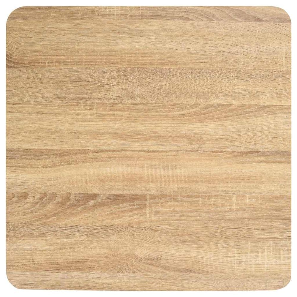 Bistrobord 60×60×75 cm / kafébord for 2 personer / spisebord med stålben – Natur/hvit