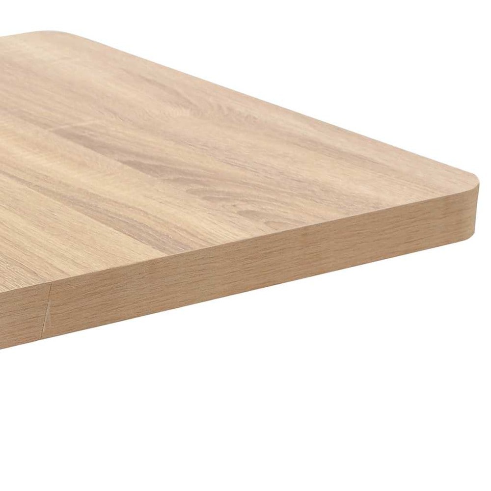 Bistrobord 60×60×75 cm / kafébord for 2 personer / spisebord med stålben – Natur/hvit
