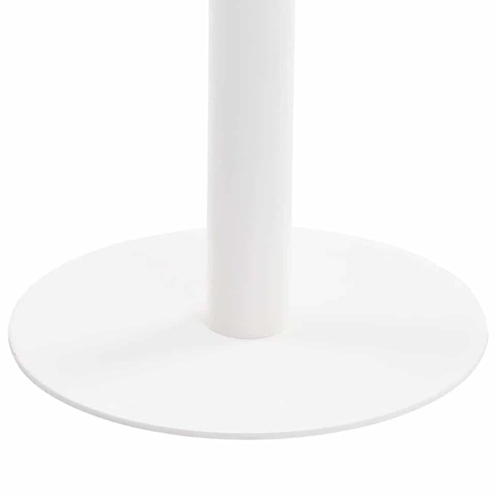 Bistrobord 60×60×75 cm / kafébord for 2 personer / spisebord med stålben – Natur/hvit