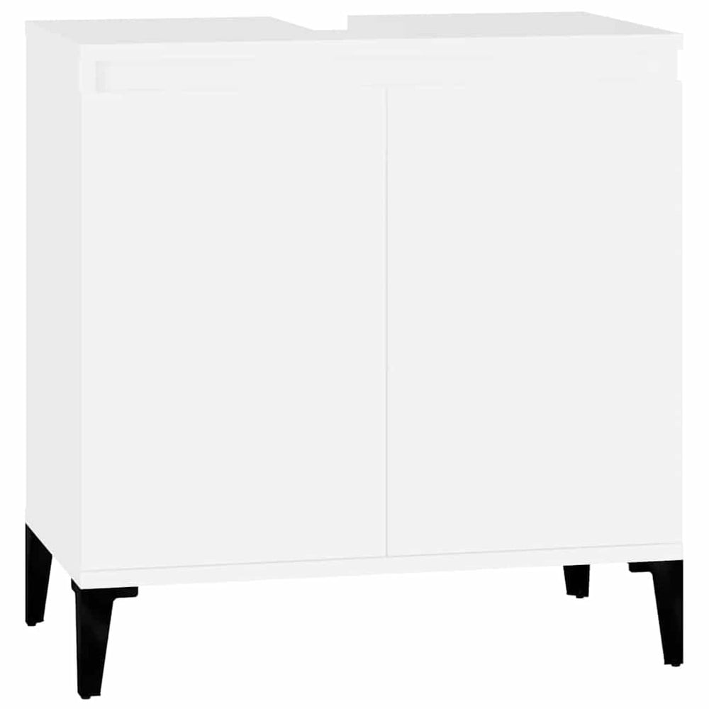 Servantskap 58×33×60 cm / baderomsskap / skap for servant – Hvit