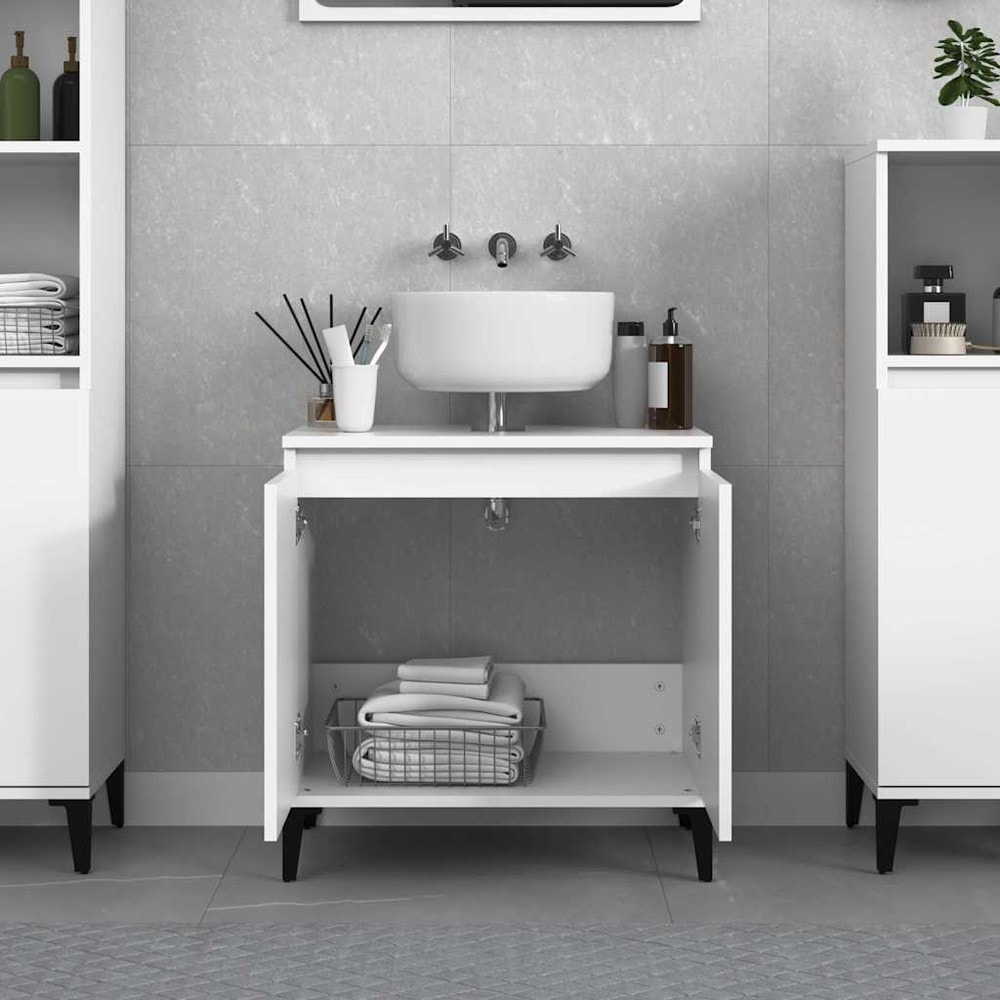 Servantskap 58×33×60 cm / baderomsskap / skap for servant – Hvit