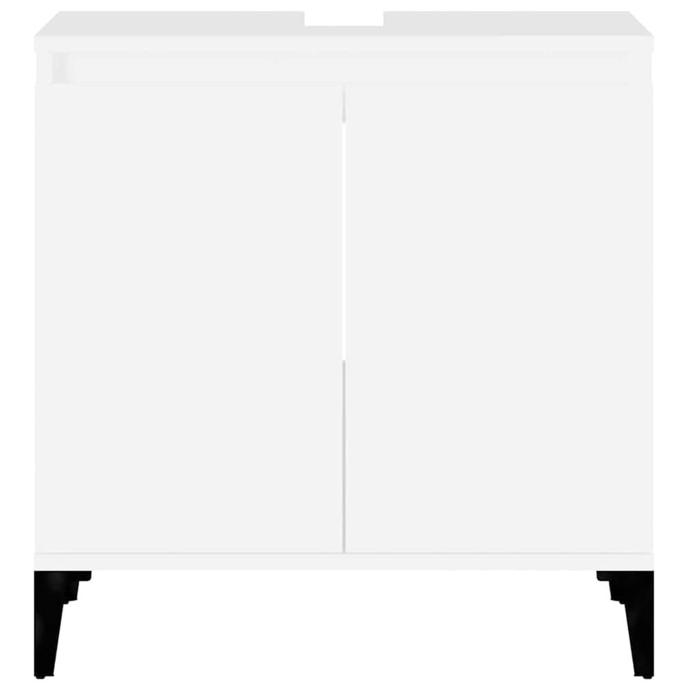 Servantskap 58×33×60 cm / baderomsskap / skap for servant – Hvit