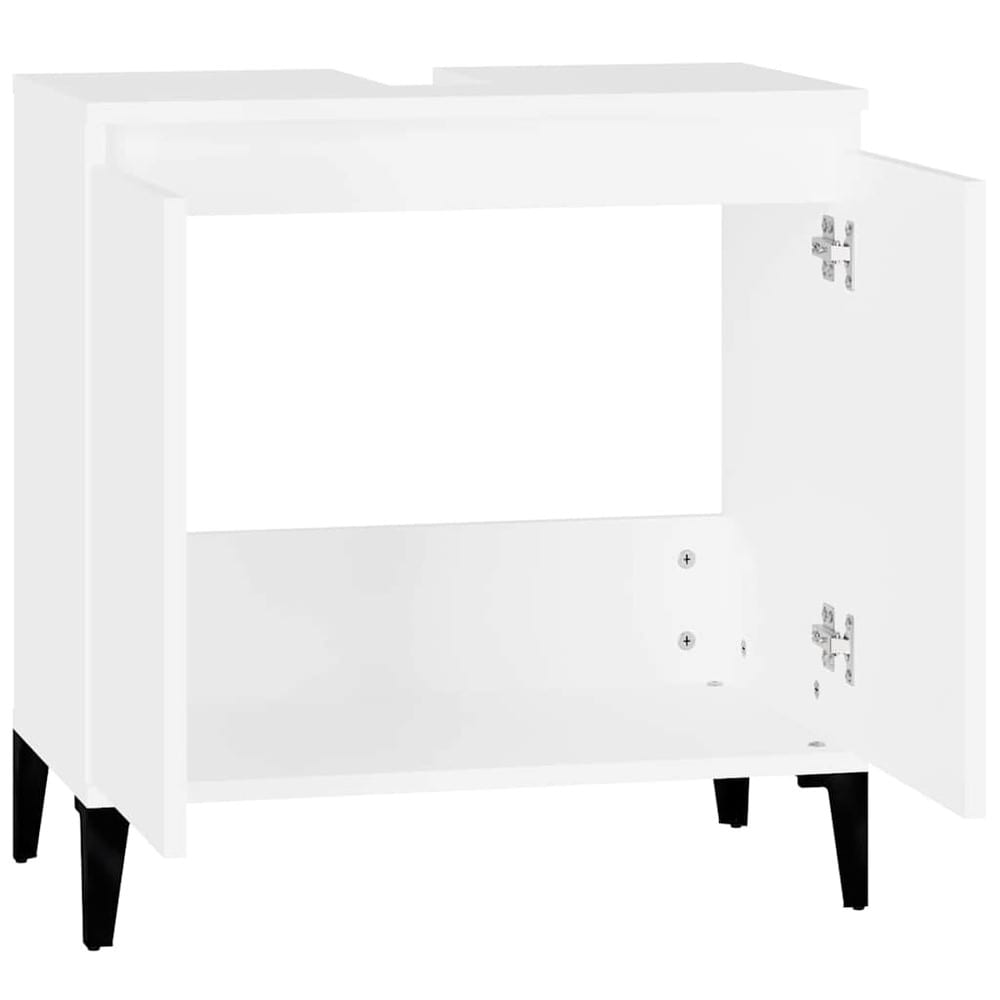 Servantskap 58×33×60 cm / baderomsskap / skap for servant – Hvit
